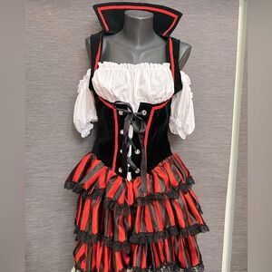 Leg Avenue Pirate girl costume sz L
